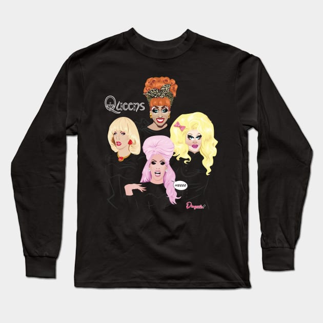 Queens from Drag Race Long Sleeve T-Shirt by dragover